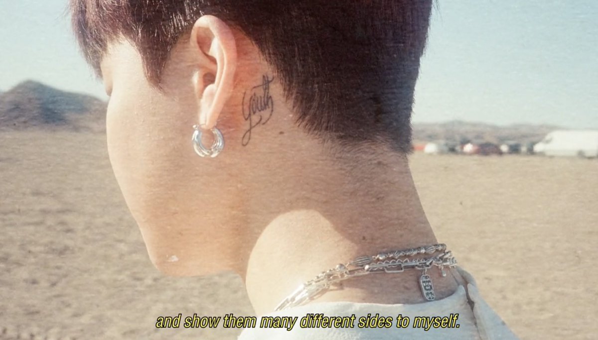 jiminperu13's tweet photo. En el video publicado para #Proof_of_Inspiration podemos ver con mayor claridad los tatuajes de #JIMIN 🥺.

¿Cuál creen que sea el significado de cada uno de sus tatuajes 🐥? 

@BTS_twt https://t.co/TclYdJlMrJ