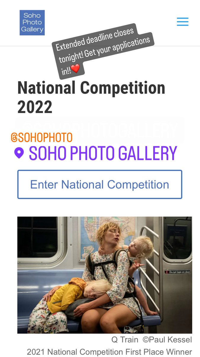 Get your entries in!