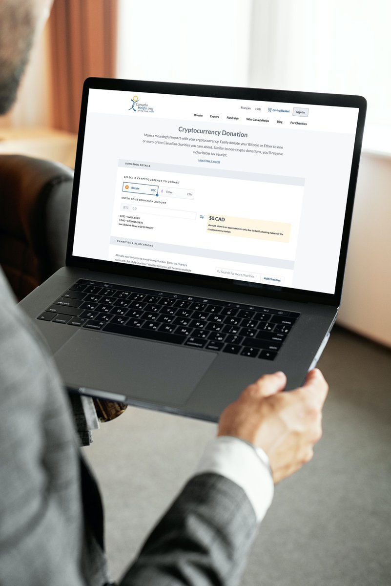 We are thrilled that we are now accepting cryptocurrency donations, $BTC $ETH, for our charities. This step is aimed to help bridge the gap with younger donors. ✅ 

Full press release here 📄: bit.ly/3wrlAnI

#cryptonews #CanadaHelps #cryptodonations #fundraisingtech