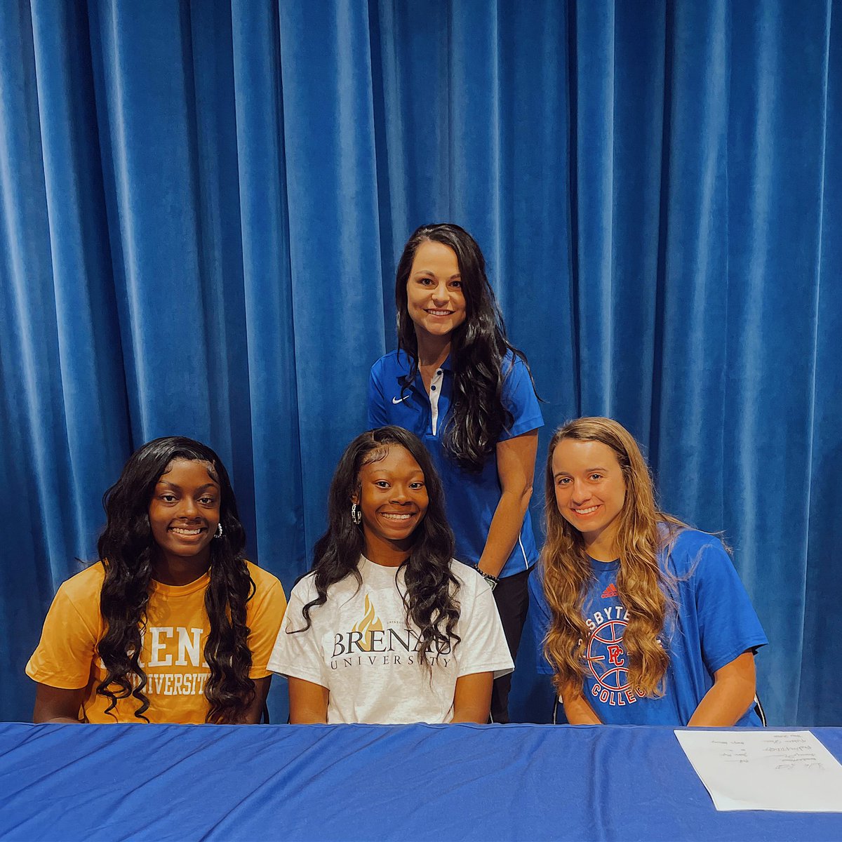 Congratulations to our 3 college signees <a href="/tivona_myles/">tivona myles</a> (<a href="/BUGoldenTigers/">Brenau Golden Tigers</a>), <a href="/makaylaetheridg/">makayla etheridge</a> (<a href="/BUGoldenTigers/">Brenau Golden Tigers</a> , <a href="/Natalie15Herrin/">Natalie Herrin</a> (@bluehosewbb!