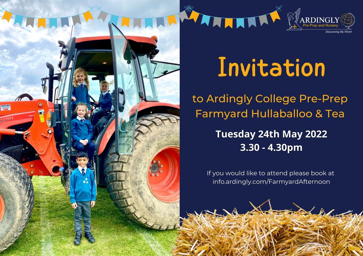 Ardingly College (@ardinglycollege) on Twitter photo Are you curious about what opportunities Ardingly Pre-Prep and Nursery could offer your child? Then join our Farmyard Hullaballoo on Tuesday 24th Mary to find out. Register bit.ly/3FTVQU1 Are you curious about what opportunities Ardingly Pre-Prep and Nursery could offer your child? Then join our Farmyard Hullaballoo on Tuesday 24th Mary to find out. Register bit.ly/3FTVQU1