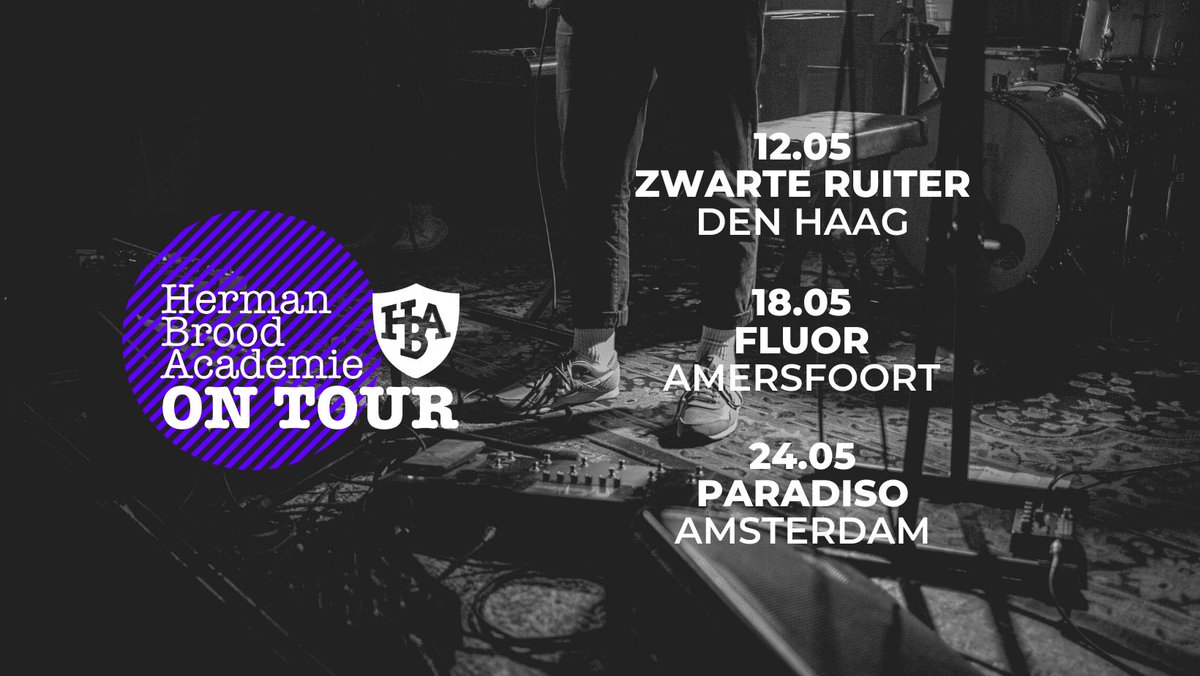 ParadisoAdam's tweet image. Op dinsdag 24 mei zie je de showcase van de beste bands van de Herman Brood Academie (@HermanBroodAca) in Paradiso. Deze editie staan ARCH, HALF CAB en The Mocks op het programma. Entree is gratis, mits je bent aangemeld via het Facebook-event. Meer info: paradi.so/HBAonTour22
