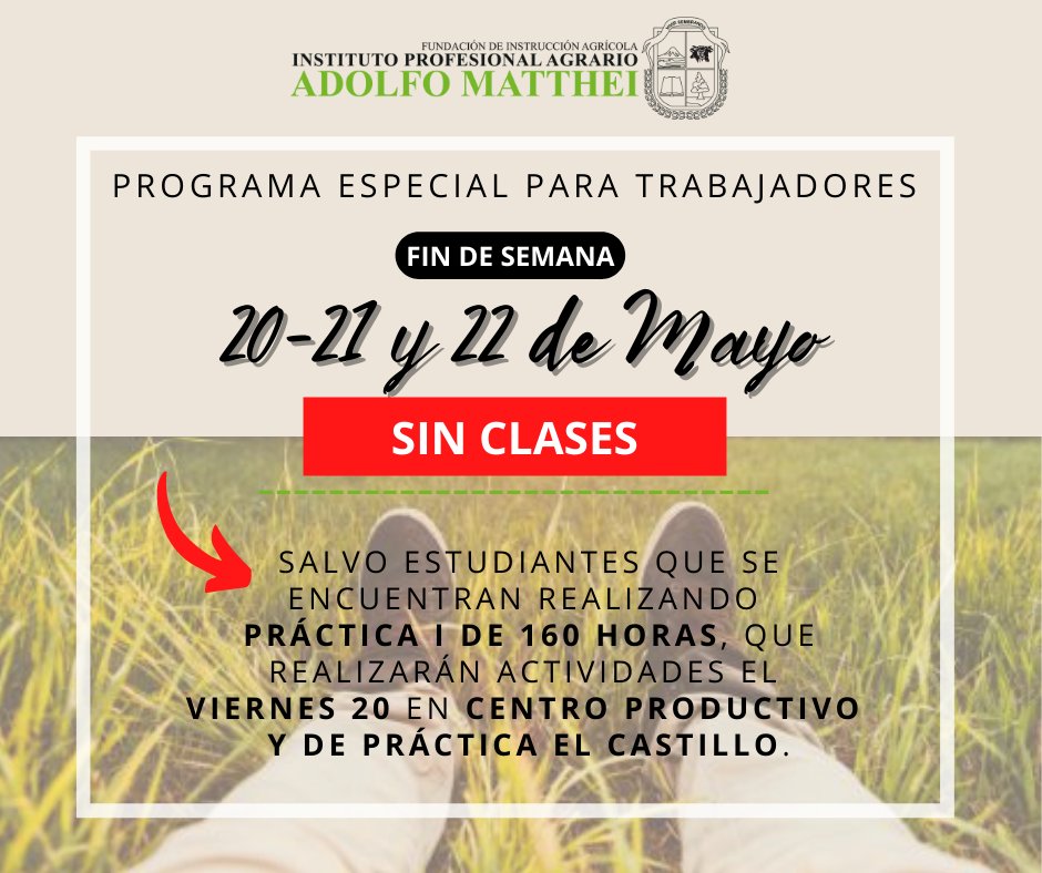 ipaamatthei's tweet photo. 📌INFORMACIÓN IMPORTANTE
Estudiantes #programaespecialparatrabajadores del @ipaamatthei de #Osorno
#soydelamatthei #ProgramaEspecial #Trabajadores #comunidadmattheína #ipaam #tecnicoexpertoagrario #ingenieriadeejecucionenagronomia #adolfomattheiosorno https://t.co/YL10vfxhVF