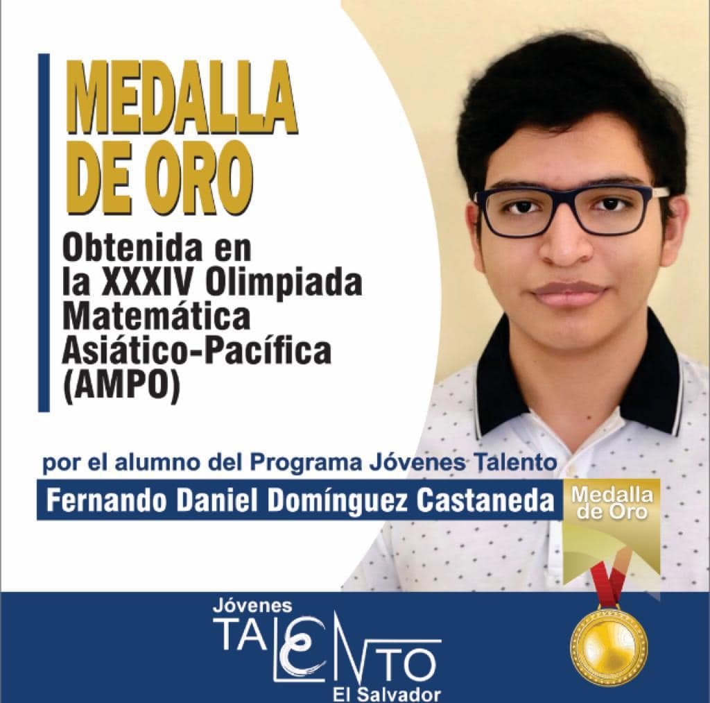 UESoficial's tweet photo. Alumnos del Programa de Jóvenes Talento lograron oro por primera en la historia: 
𝐌𝐄𝐃𝐀𝐋𝐋𝐀 𝐃𝐄 𝐎𝐑𝐎 Fernando Daniel Dominguez Castaneda 
𝐌𝐄𝐃𝐀𝐋𝐋𝐀 𝐃𝐄 𝐁𝐑𝐎𝐍𝐂𝐄 José Manuel Cabrera Guardado 
𝗠𝗘𝗡𝗖𝗜Ó𝗡 𝗗𝗘 𝗛𝗢𝗡𝗢𝗥  Enrique Adonay Hernández Rafaelano https://t.co/U4xgGRSy2l