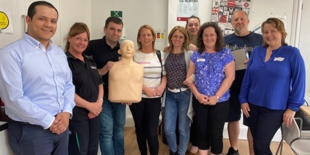 Thank you <a href="/stjohnambulance/">St John Ambulance England</a> for the First Aid at Work training for some of our team today.  Such a valuable skill to learn.  
#FirstAid #SavingLives