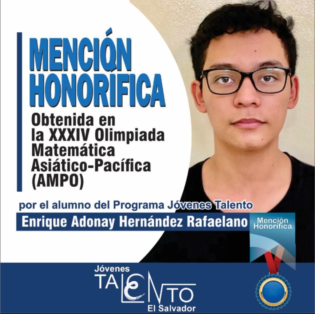 UESoficial's tweet photo. Alumnos del Programa de Jóvenes Talento lograron oro por primera en la historia: 
𝐌𝐄𝐃𝐀𝐋𝐋𝐀 𝐃𝐄 𝐎𝐑𝐎 Fernando Daniel Dominguez Castaneda 
𝐌𝐄𝐃𝐀𝐋𝐋𝐀 𝐃𝐄 𝐁𝐑𝐎𝐍𝐂𝐄 José Manuel Cabrera Guardado 
𝗠𝗘𝗡𝗖𝗜Ó𝗡 𝗗𝗘 𝗛𝗢𝗡𝗢𝗥  Enrique Adonay Hernández Rafaelano https://t.co/U4xgGRSy2l