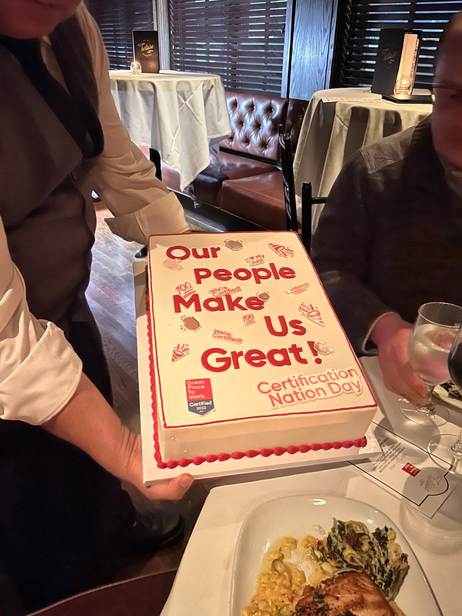 🎉 Yesterday, the global celebration of Certification Nation Day was felt everywhere, ❤️ including at UKG’s Mid Year Sales Meeting. Great starts here. 🍰🥂🎊

#gptwcertified #companybranding #companyculture
#gptw4all
