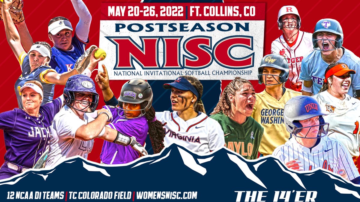 12 NCAA DI teams are headed to Fort Collins, Colorado for the 2022 Postseason National Invitational Softball Championship! Catch all the action in person May 20-26th at <a href="/triplecrownspts/">Triple Crown Sports</a>! 

🏆🥎Details &amp; Tickets: bit.ly/TCNISC22
#climbtocolorado #nisc