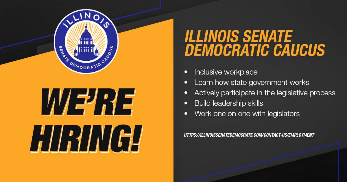 ILSenDems's tweet photo. Are you interested in a career in communications? The Office of the Illinois Senate President is hiring talented communications and district outreach professionals. For more information, visit https://t.co/SJc9AIwzZ1. https://t.co/urfvFTs04T