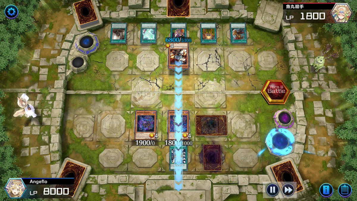 Je viens de commencer l'event fusion dans Master Duel, y'a déjà des dingueries.
Le monstre en face peut attaquer autant de fois qu'il a d'équipements (5), et peut attaquer directement.
Toutes ces ressources pour se prendre Super Poly...