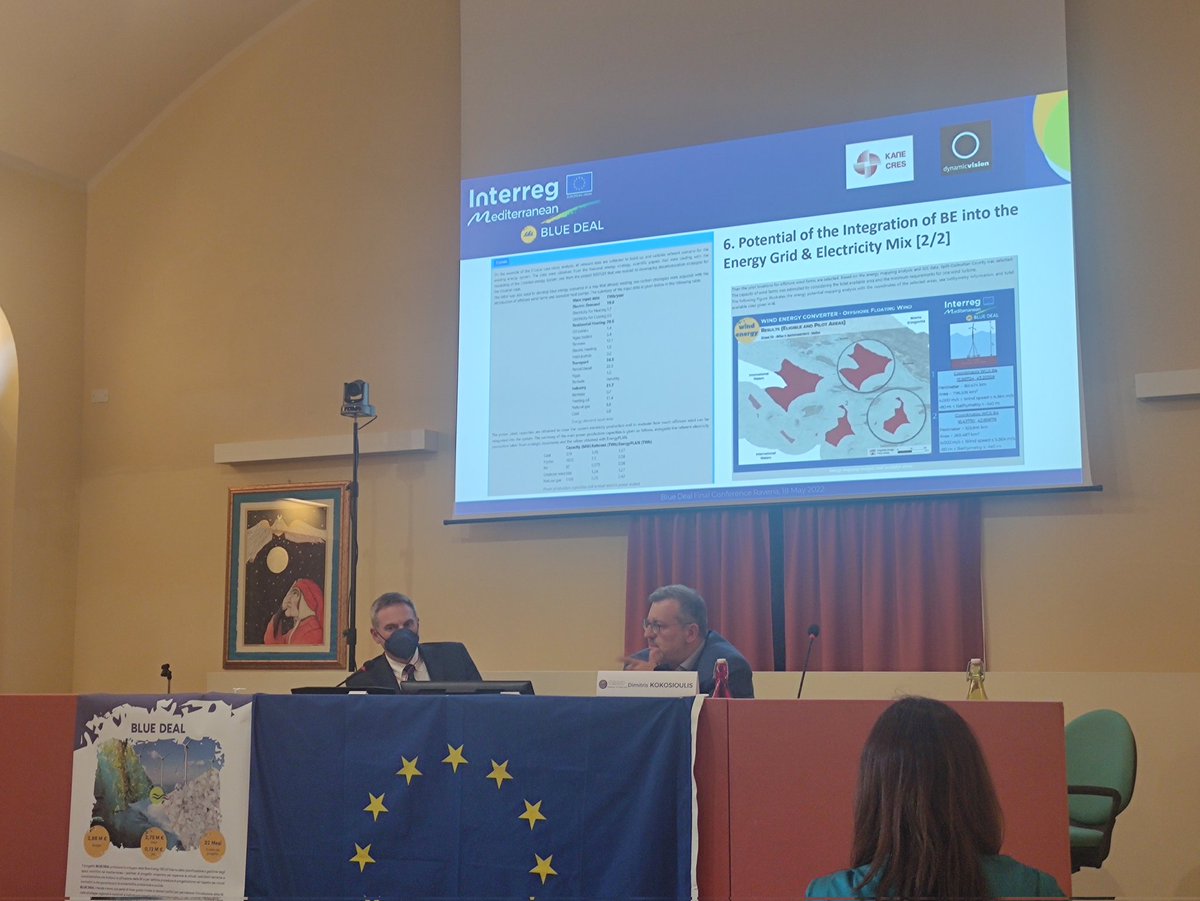 bluedeal_med's tweet photo. #BDFinalConference
Last but not least of this session: Kostas Patlitzisnas and Dimitris Kokosioulis talking about our transnational alliances https://t.co/E0ixOiBYty