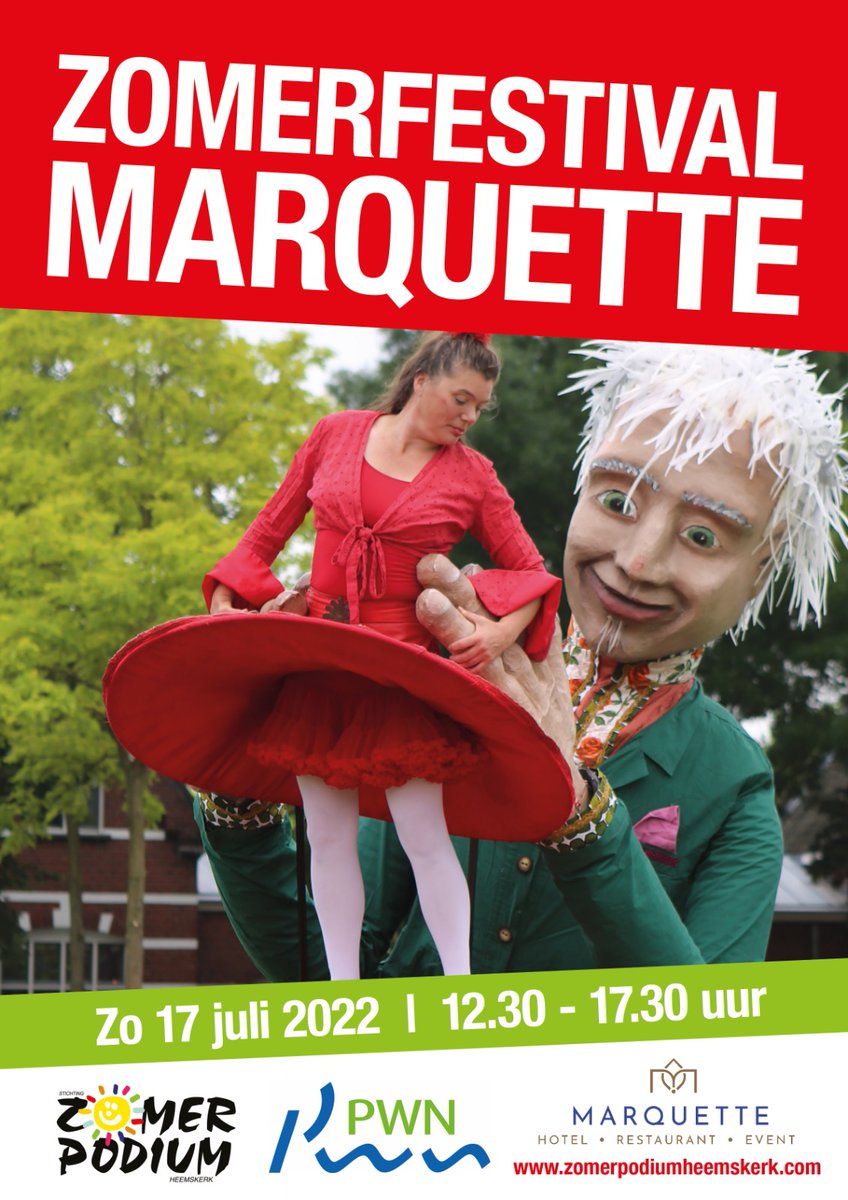 Zomerpodium's tweet photo. 17 juli a.s. van 12:30 - 17:30 uur mogen we weer! Genieten van muziek, straattheater, acrobatiek en natuur in die unieke, ontspannen Zomerfestival Marquette-sfeer. Nog steeds vrij toegankelijk!#ZomerpodiumHeemskerk @PWNwaternatuur @HeemskerkFM @ChateauMarquette https://t.co/4NqprfyzoL