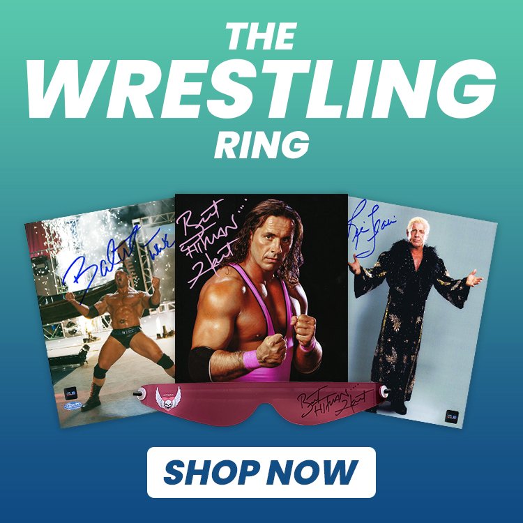 WRESTLING FANS!

Save BIG on authentic wrestling memorabilia during our Spring Cleaning Sale!

We've got some of the biggest names  - Bret Hart, Ric Flair, Batista, Trish Stratus, and more...

https://t.co/yycV4xZyDx https://t.co/wHe3AUm4nj