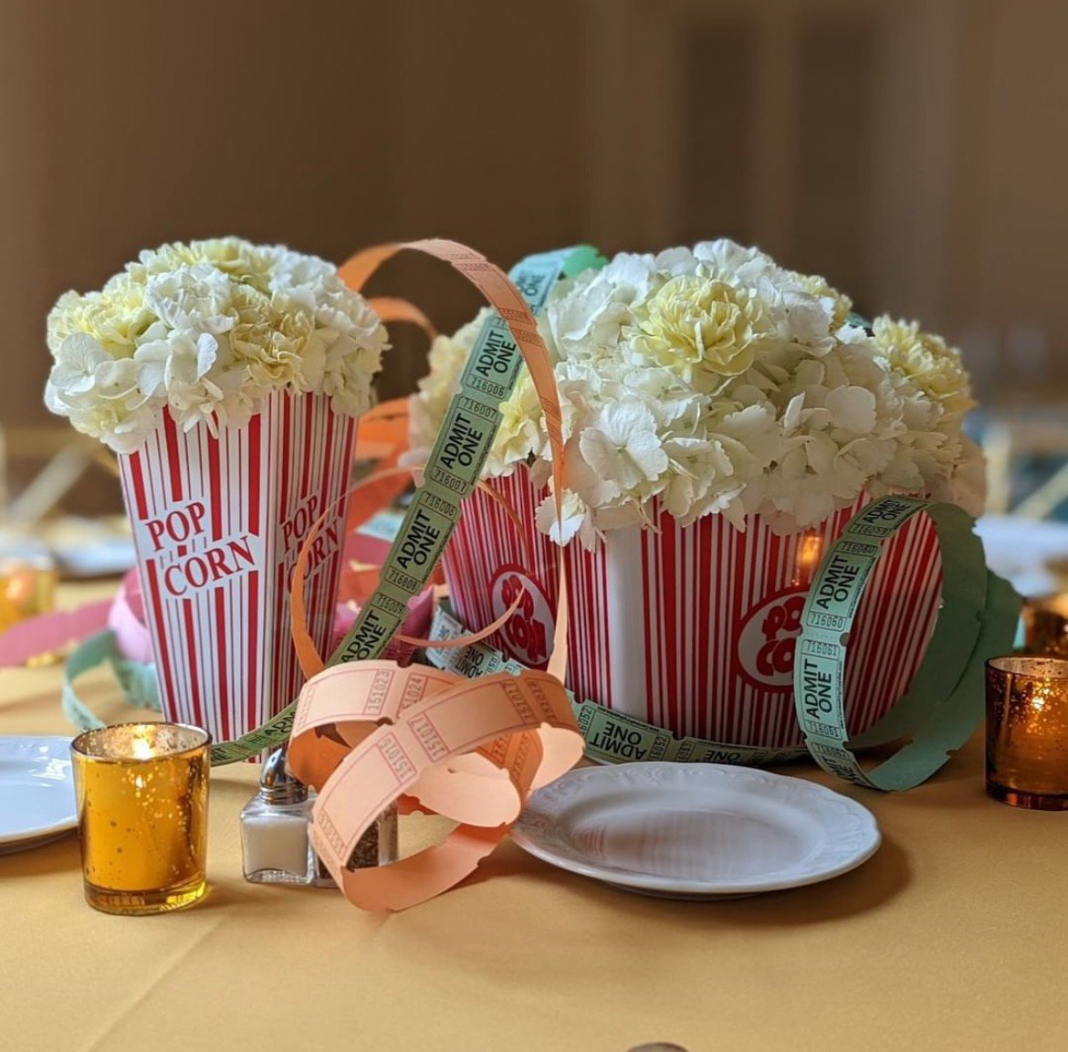 A darling circus -themed Father/ Daughter Dance our team designed earlier this year! We love the popcorn &amp; ringleader hat centerpieces - so creative!🍿

📸: @aduncan_designs #BoldEventsATL