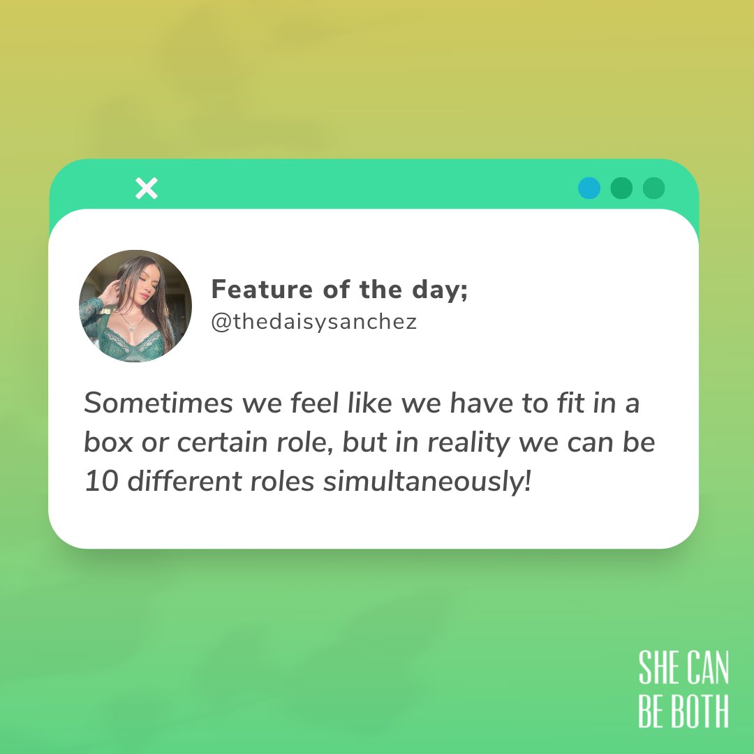 ##SheCanBeBoth is a fearless affirmation to women everywhere that we are not defined by one thing, but many. 

It’s time to embrace being both professional and sexy, confident and humble, empowered and vulnerable, and unapologetically ourselves! ❤️