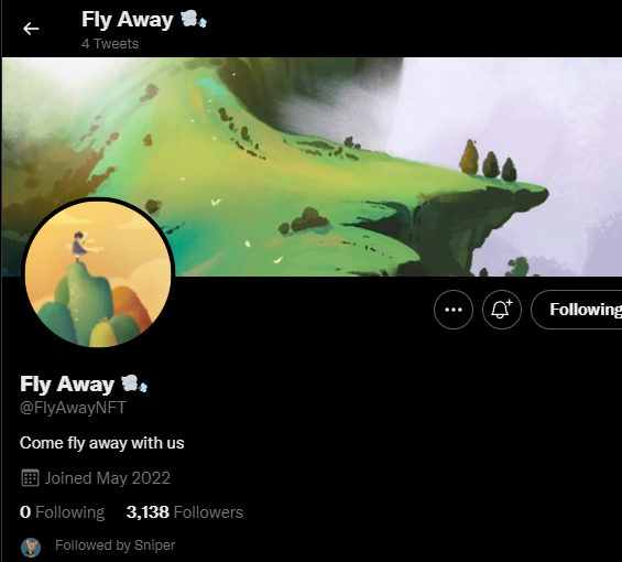 416kizo's tweet photo. @FIyAwayNFT WEN WL? I'm before 3333 btw, disc: ѕρα∂єz#5528 https://t.co/AYFUClOgVD