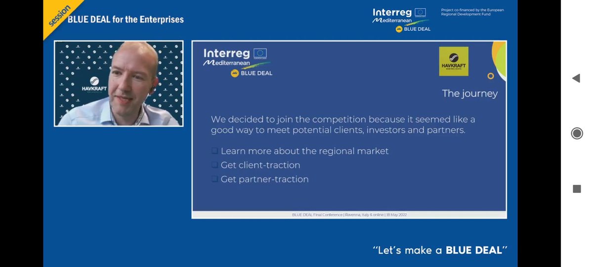 bluedeal_med's tweet photo. #BDFinalConference #OIChallenge
🗣️Geir Arne Solheim @HAVKRAFT talks about his own experience, why he decided to participate in the #OIC and the impact this had on his startup https://t.co/B2pKmDsymA