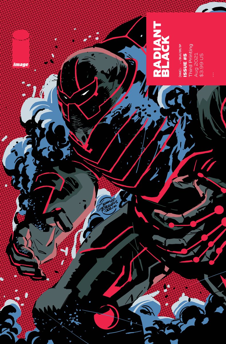 Geraldo Borges 🇧🇷 🇨🇱 🇦🇷 (@geraldohsborges) on Twitter photo So <a href="/radiantblk/">RADIANT BLACK</a> has been nominated to Eisner Awards Best News Series and I´m really proud of my small contribution to this amazing book, doing 3rd printing variant covers with <a href="/CostaMarcelo77/">Marcelo Costa</a> great colors.
There´s a little story about these covers... So <a href="/radiantblk/">RADIANT BLACK</a> has been nominated to Eisner Awards Best News Series and I´m really proud of my small contribution to this amazing book, doing 3rd printing variant covers with <a href="/CostaMarcelo77/">Marcelo Costa</a> great colors.
There´s a little story about these covers...