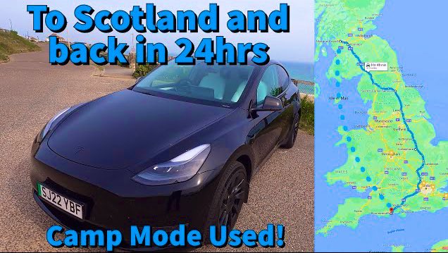 RSymonsLTD's tweet photo. Tesla Model Y from Scotland overnight incl sleeping in car with camping mode!
PLUS a detour for a CarWow Drag Race! 🏁😁
Click here - https://t.co/Sn8tdYWFNc
#modely #roadtrip #carwow #24hrchallenge #campingmode #rsev https://t.co/SLhdgYr7jO