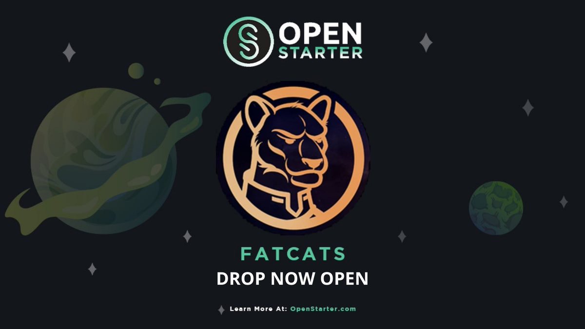 🎉 The <a href="/FatCatsDao/">Fat Cats</a> drop is NOW OPEN!

If you are one of the lucky Whitelist Winners, this is your time!

😻 Head over to the drop page and start minting your frenly felines. 

🔗 mint.fatcats.art

$BUIDL #NFTCommunities #NFTDrops <a href="/OpenStarterNFT/">OpenStarter | NFT Launchpad</a> @StarterXyz #FatCats