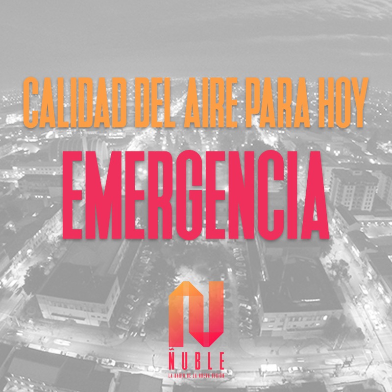 RadioNuble's tweet photo. Hoy la Intercomuna Chillán – Chillán Viejo está viviendo su primer episodio de Emergencia, considerando las condiciones climáticas que indican que las temperaturas oscilarán con una mínima de 7°C y una máxima de 12°C, sin precipitaciones y malas condiciones de ventilación. https://t.co/RcIYD3yuTS