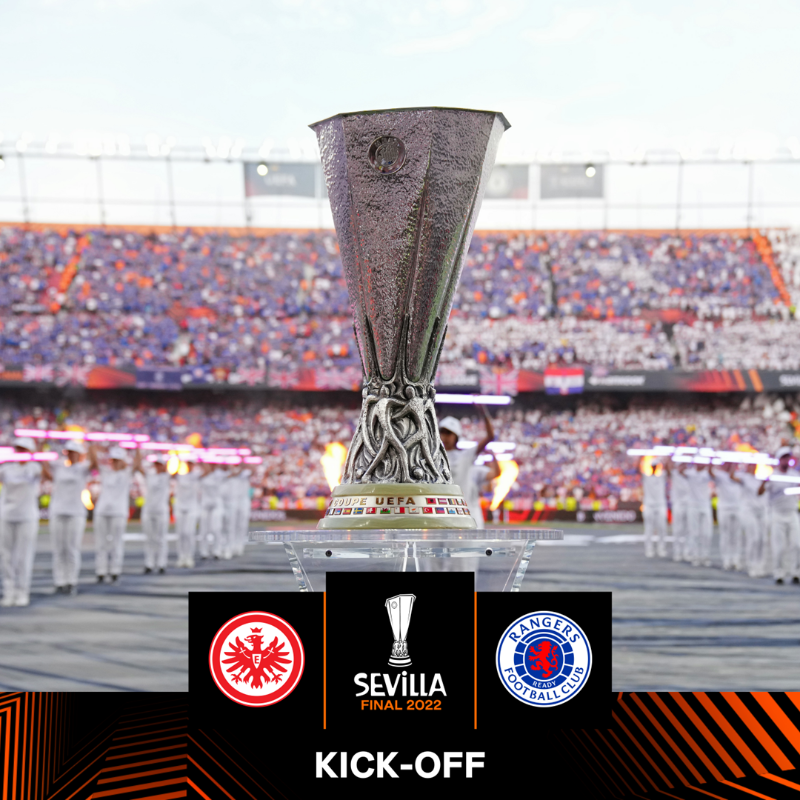 EuropaLeague's tweet photo. Time for new heroes. Here we go!

Frankfurt 🆚 Rangers...
🤔 Who's winning this?

#UELfinal