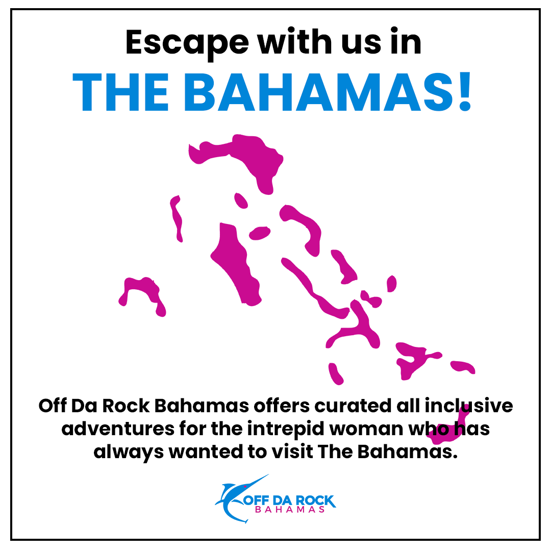 offdarockfishin's tweet photo. Off Da Rock Bahamas offers curated all inclusive #adventures for the intrepid woman who has always wanted to visit The #Bahamas and do more than just soak up sun rays.🌅

Visit our website to book your #adventure today🐬!  https://t.co/RQmDvEgvyQ

#girltraveller #travelling https://t.co/YdjbC9aXEa