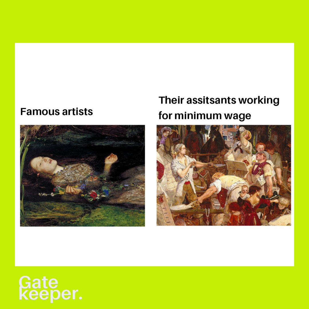 We aren't naming any names but if we were pushed it starts with a D and ends in Hirst 😬

#artmeme #meme #artist #artistassistant