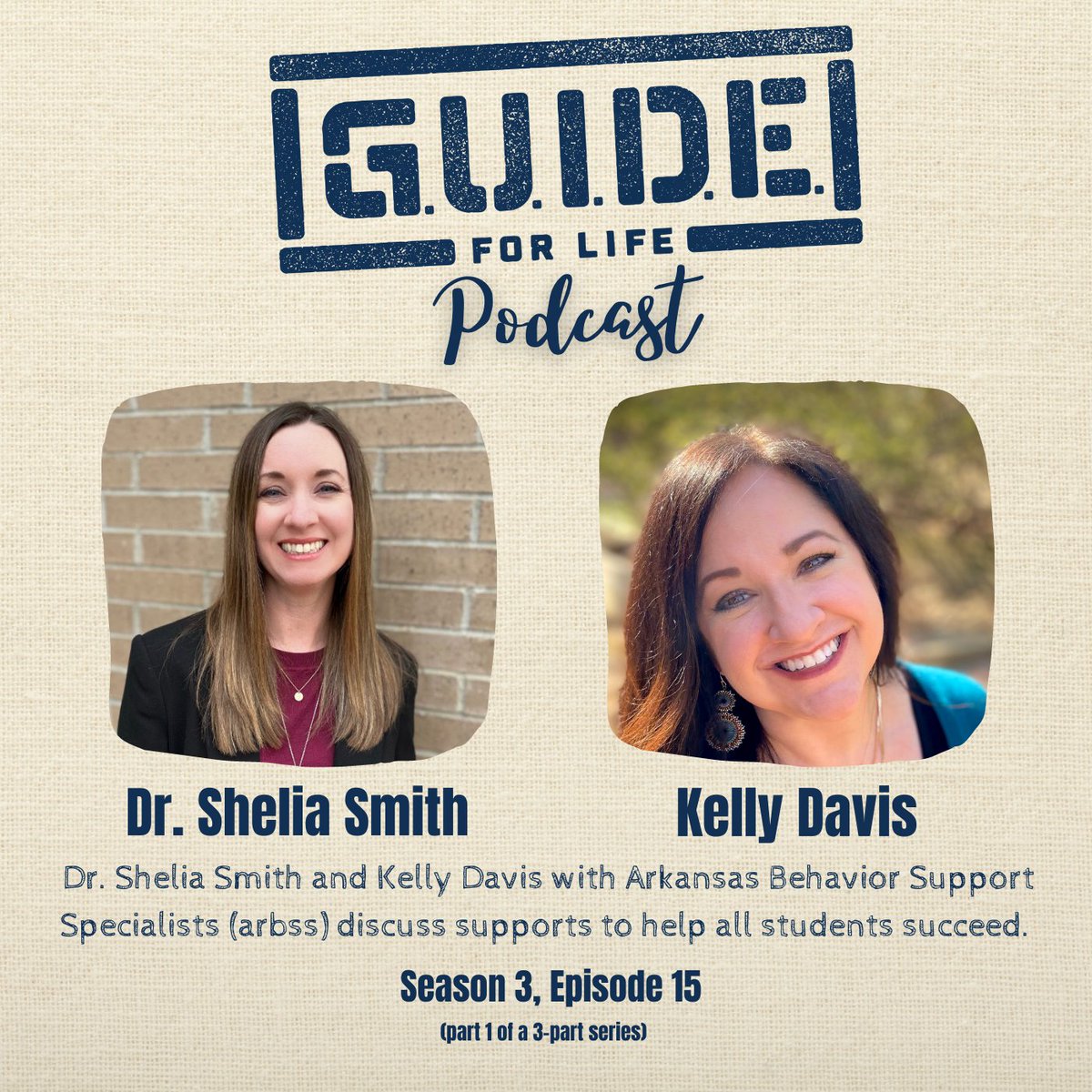 ArkansasEd's tweet photo. Dr. Shelia Smith and Kelly Davis with Arkansas Behavior Support Specialists share how they are empowering Arkansas educators to promote behavior success for all students. Listen to the episode: https://t.co/gtSAJXEyLY #ARGUIDEforLife https://t.co/Kpu2lIksEI