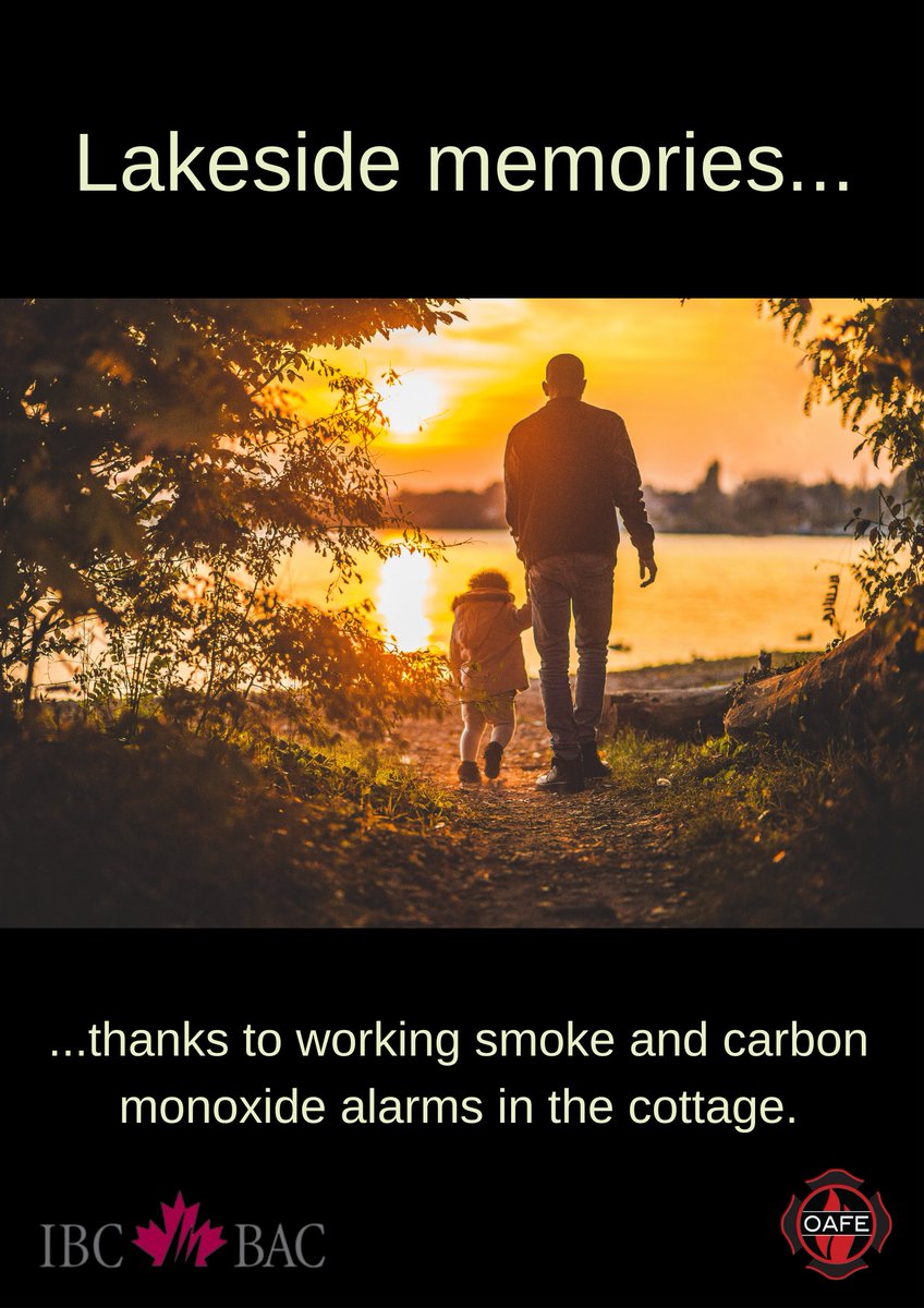 RHFES's tweet photo. If you're headed up to your piece of heaven this #longweekend, head up there with peace of mind! Pack a new smoke alarm and extra smoke alarm batteries in case they need replacement. #CottageFireSafety https://t.co/qV9XvgCBCY