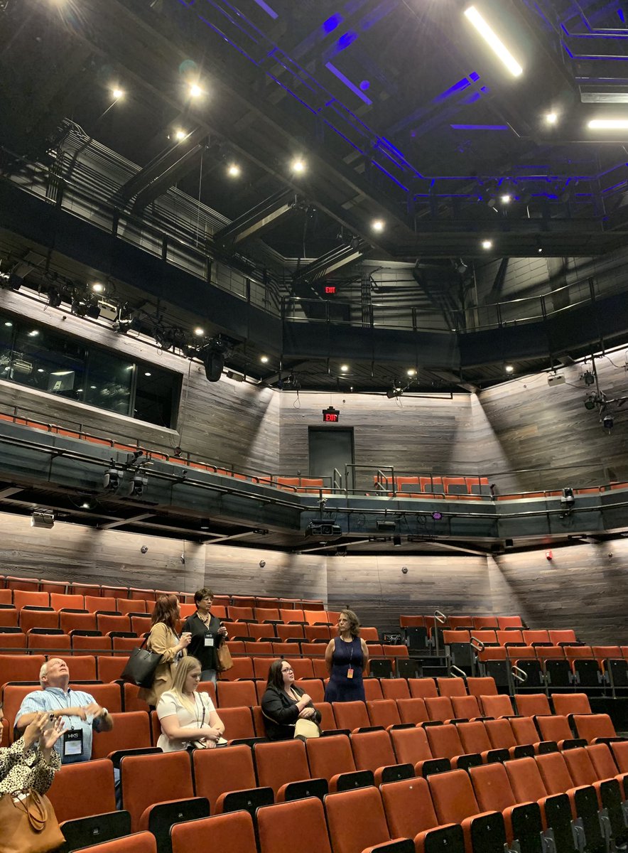 IAVMRegion6's tweet photo. Thank you to @TheatreSquared for hosting the #IAVMRegion6 conference attendees on a tour of this beautiful regional theatre and for lunch! 🎭 #BlazeYourTrail https://t.co/XpDa7CWw1h