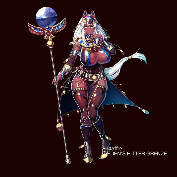 あらためて5月18日よりイベント「砂漠に昇るふたつの太陽」前半にてリッター・アモンのデザインと原画を担当しました!(n`∀`)ηどうぞよろしくお願いしま～す♡
#エデンズリッターグレンツェ  #グレンツェ 