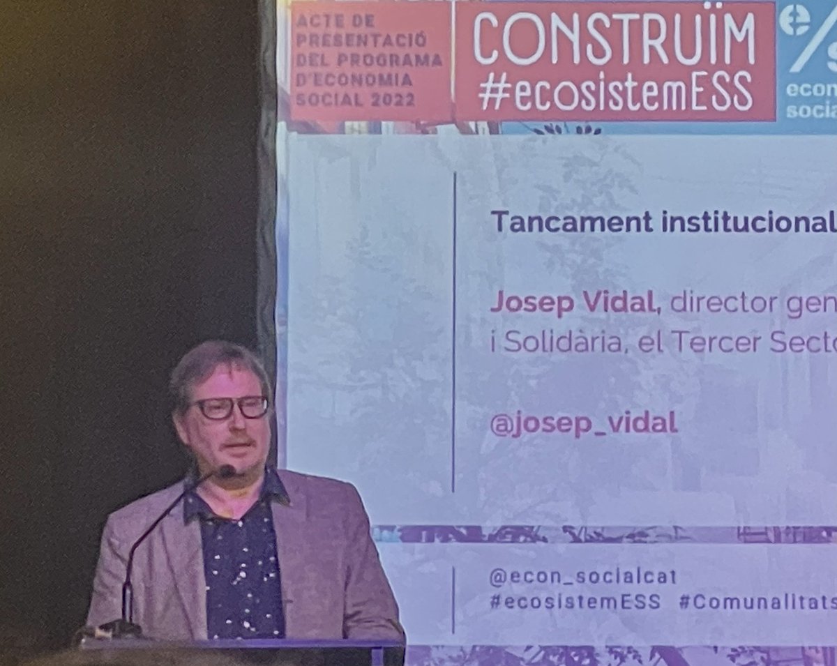 LaboriaMarc's tweet photo. Avui hem pogut presentar la Comunalitat de Terrassa #BarriFutur en el marc de la presentació del Prog. d’ESS del @treballcat
Jornada de treball plena d’energies que ens ha permès conèixer els 22 projectes de Comunalitats que arrenquen a tot el país ✊🏾
#EcosistemESS
#Construim https://t.co/LpRJDtkgtL