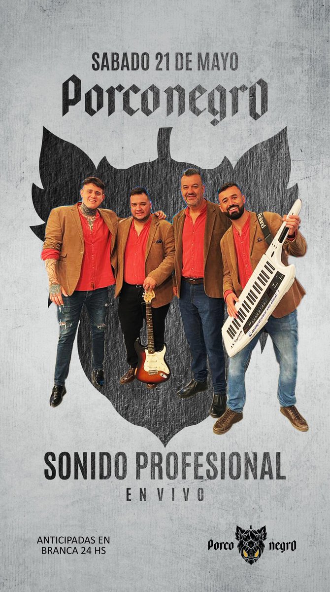 porconegrouy's tweet photo. 🍻🐗Amigos cracks Porcos🐗🍻

Rtw, seguinos y etiqueta tus 5 amigos Porcos para participar de 6 accesos y champagneras de cerveza Porco 🍻 para disfrutar del bailecito de sábado con Sonido Profesional 💣💣💣

#lossabadossondeporco https://t.co/L7NYBPk62A