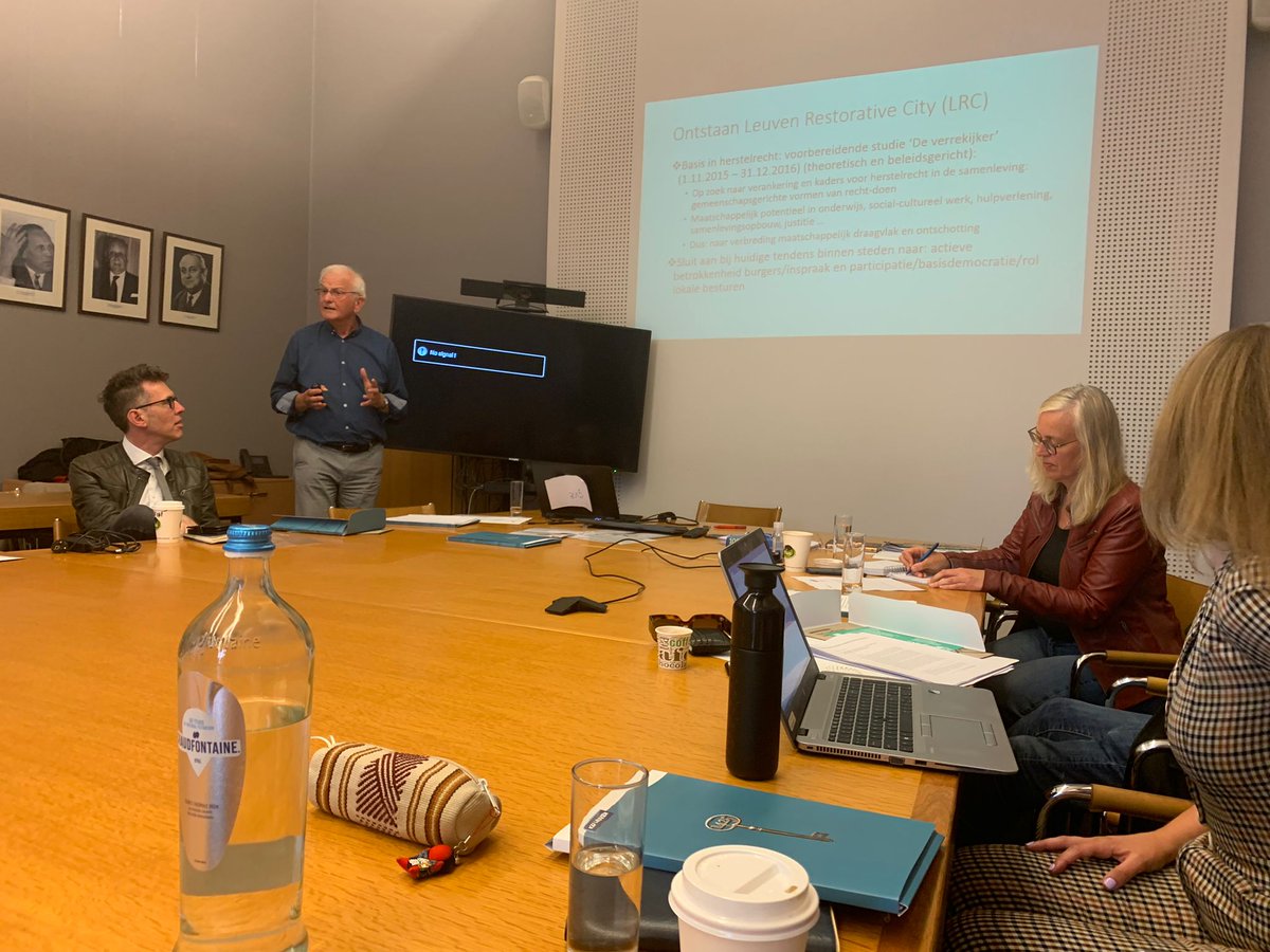 EuForumRJ's tweet photo. Restorative justice professional from the Netherlands visited Leuven yesterday to learn from the ambassadors of Leuven Restorative City and discuss how to take steps towards creating restorative city projects in the Netherlands.
#restorativecity
https://t.co/thw4rtmqKN https://t.co/eqA1WnIc5N