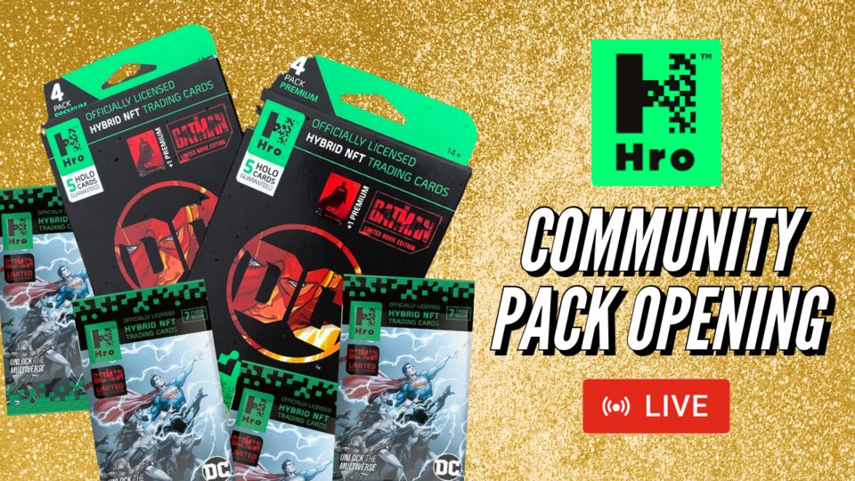 Its time for our <a href="/hro/">Hro</a>  Hybrid Pack openings! Come join us today and cheer the community on as we open packs for viewers hunting Mythics!

Join in on the fun, packs are available and can be purchased LIVE in REAL TIME on stream with USD or OMI Token! #instantgratification #nft