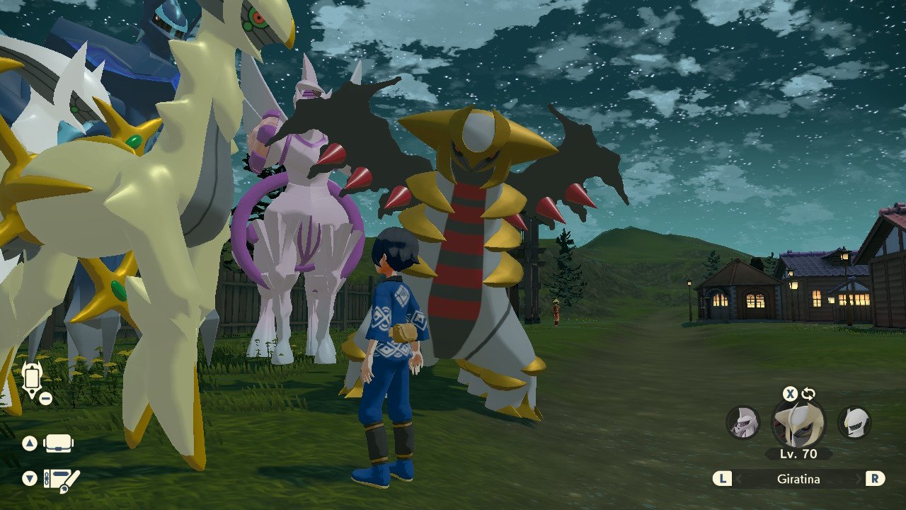 Shiny Giratina Meets Shiny Arceus [Pokémon Legends: Arceus] 