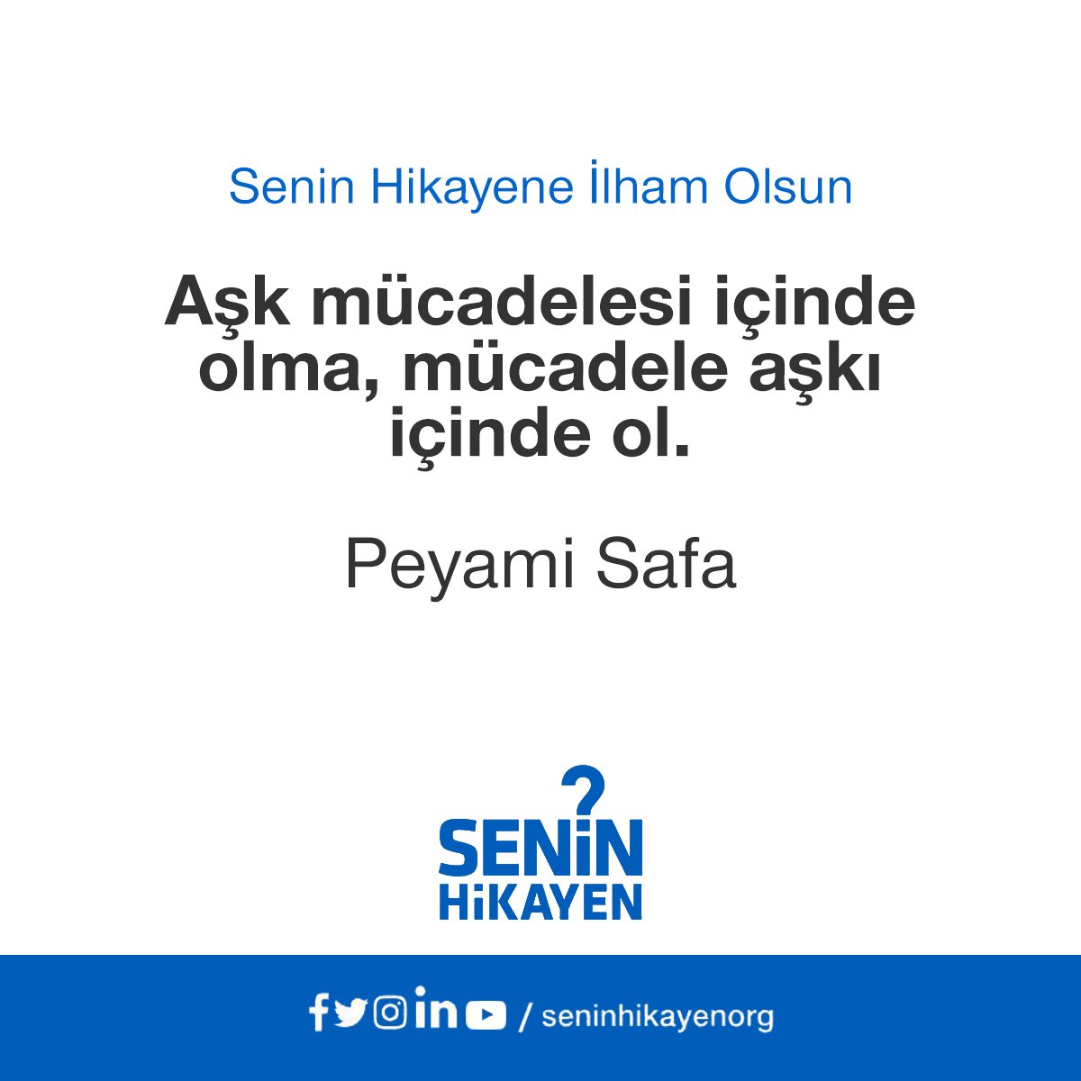 Yaşam bakış, yaşatan bakış açındır.✋