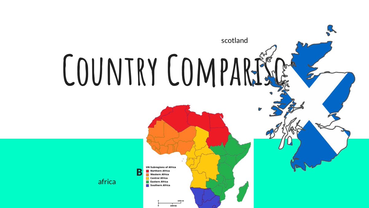 GorebridgePS's tweet photo. Now that P5K have looked at the geography of Scotland and Africa they are now taking responsibility for their own learning to create a Google slide to compare Scotland and Africa. This is a sample by AD of what is to come. #MidDigiLearn https://t.co/t7Rz5nSkCc