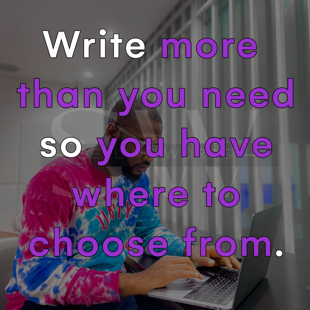 sell_words's tweet photo. it's #hard and unprofessional to try to get it on your #first try. Always #write more #content than you need, so you have where to #choose from when you overlook it after. https://t.co/pjQDlvBAA0