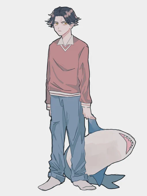 大寿とサメ 
