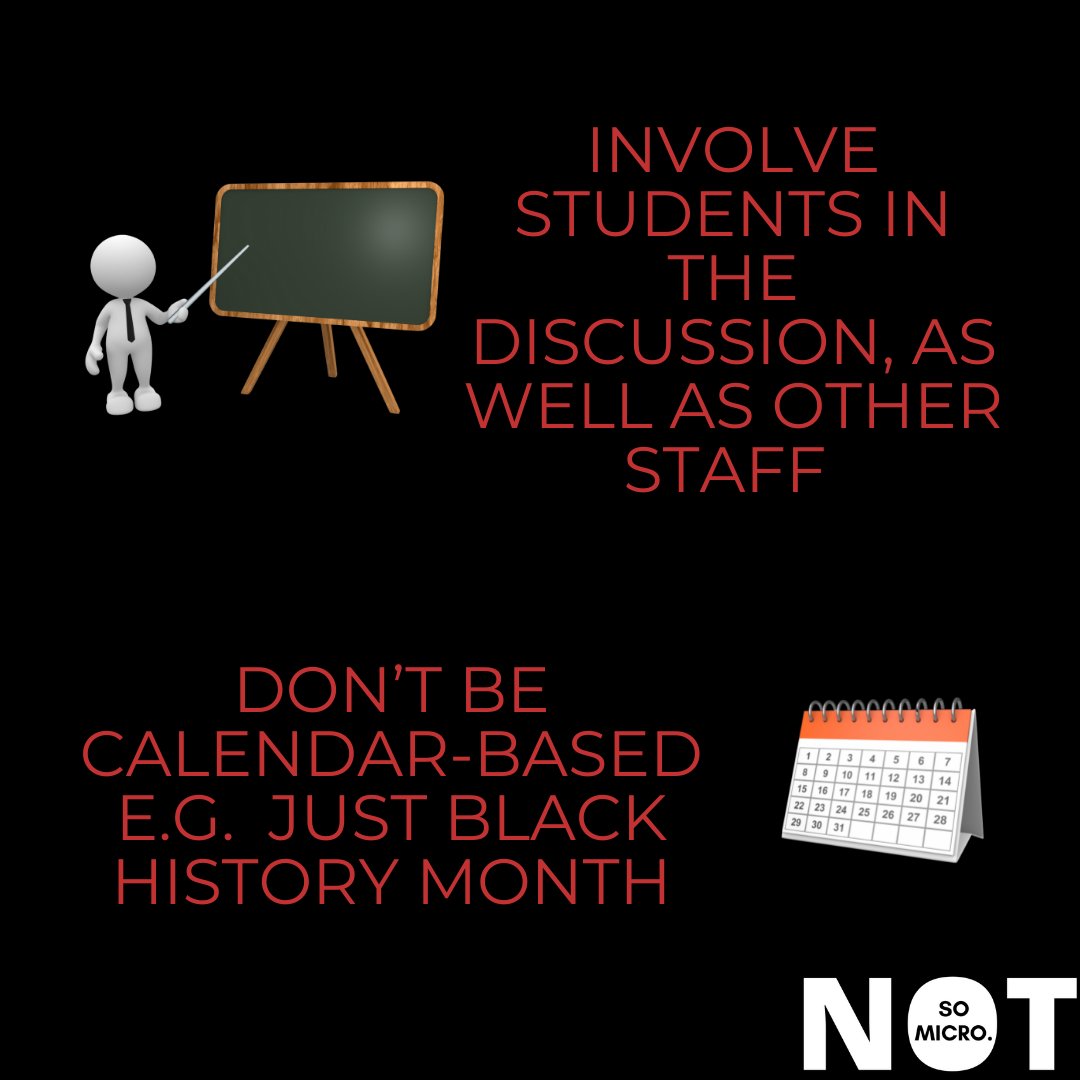 NotSoMicro's tweet photo. So how do schools improve their work to create a whole school community of anti-racism? -

#notsomicro #blackmentalhealth #education #students https://t.co/f5n1eWa1l1