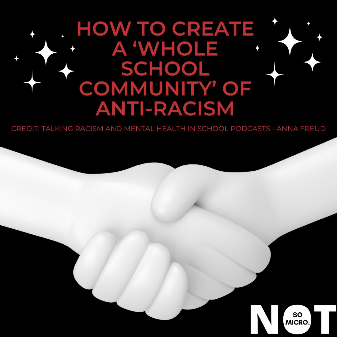 NotSoMicro's tweet photo. So how do schools improve their work to create a whole school community of anti-racism? -

#notsomicro #blackmentalhealth #education #students https://t.co/f5n1eWa1l1