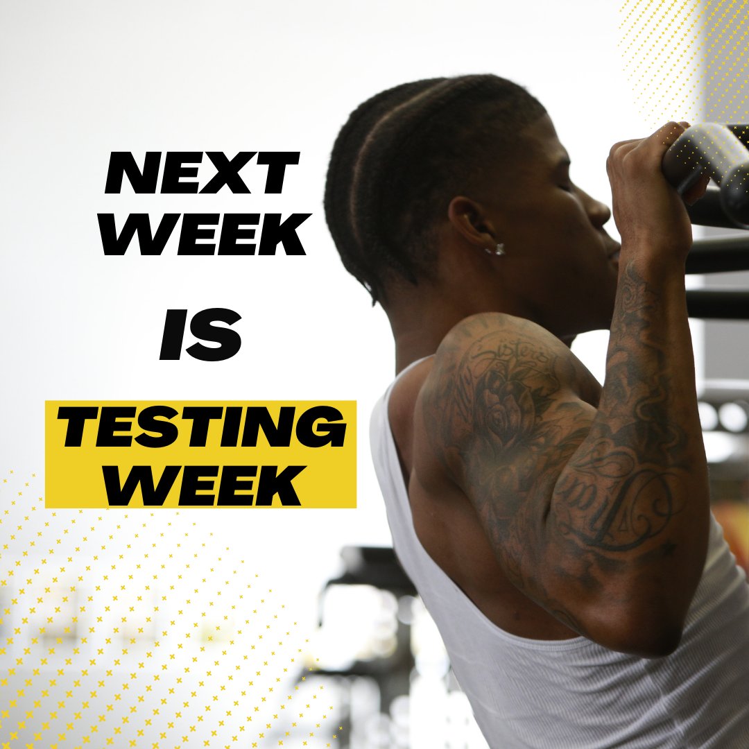 Och_Performance's tweet photo. Prepare yourself! Lets get some PRs next week
#OPT #OPTsouth #ochsner #Nola #testingweek #maxoutweek #test #maxout #max #personalbest #personalrecord #nolimits #GetItDone https://t.co/UGX6t3ieZy
