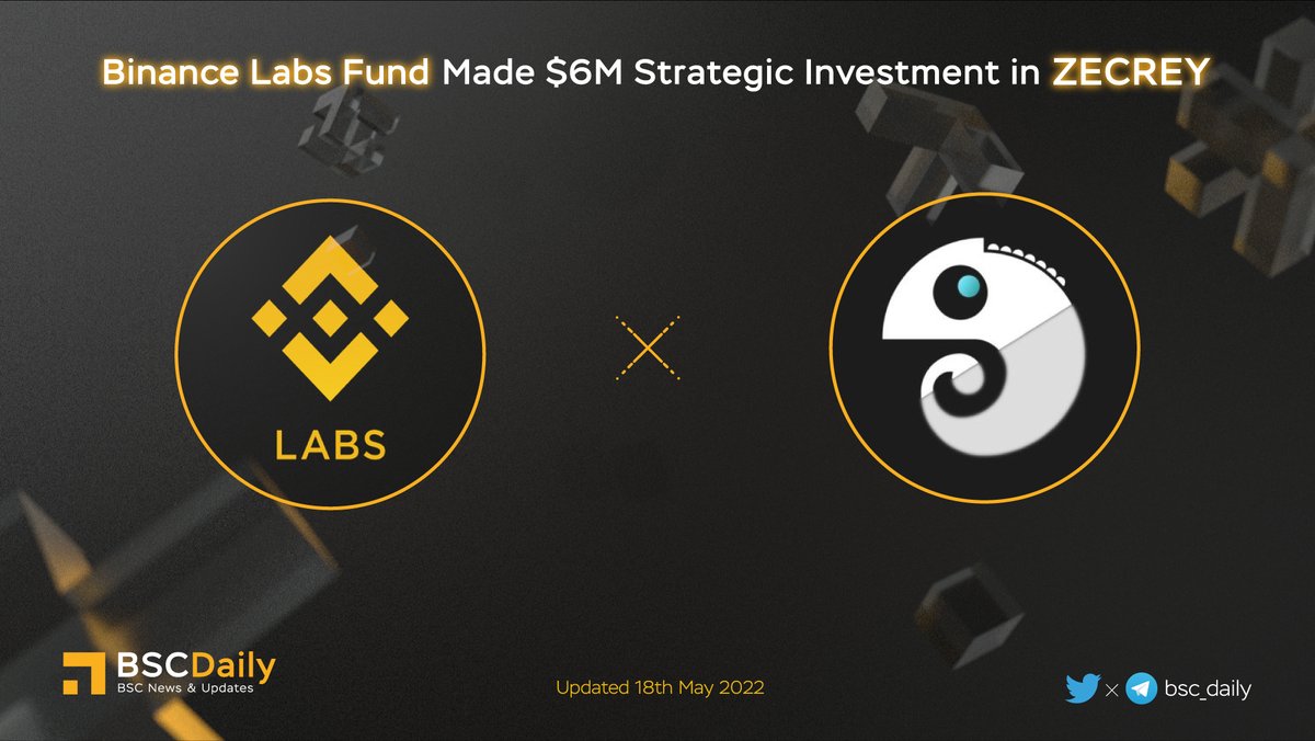 bsc_daily's tweet photo. 🎉 @BinanceLabs Made $6M Strategic Investment in @zecreyprotocol 😍

#ZECREY - brings blockchain communities a simple and private way to use efficient cross-chain protocols based on Zero-knowledge (zk) Roll-Ups, to the Labs family and BNB Chain ecosystem!💪

Read More👇

#BNB 🔥 https://t.co/mxOQ7RnoaC