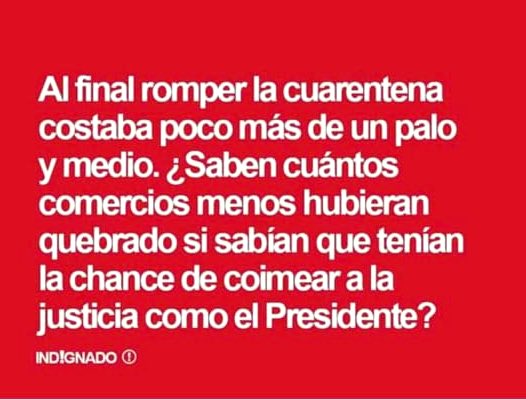 maximilianoguer's tweet photo. Si ofrecer o dar dinero a un policía que te detiene en la ruta se llama COIMA y es un delito, que nombre le ponemos a un ofrecimiento de dinero a la justicia para frenar una causa? Bueno, es lo que está haciendo el presidente. Espero que la justicia no se deje coimear por AF. https://t.co/8xe0e2xYvh