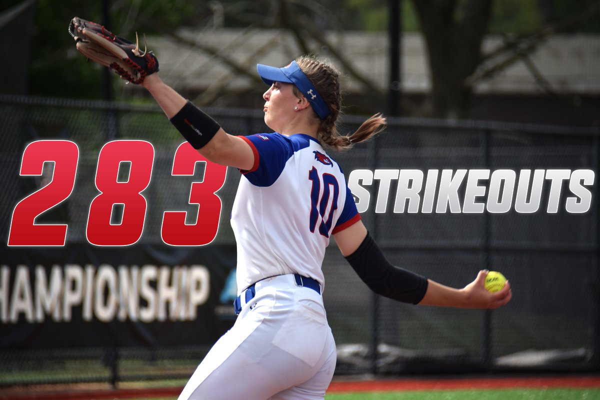 RiverhawkSB's tweet photo. In🄺redible! 👏

The River Hawk pitchers set a new program record with a combined 2️⃣8️⃣3️⃣ strikeouts in 2022, shattering the previous high by 54 Ks

#UnitedInBlue | #AESB https://t.co/6sA6N9FrKA