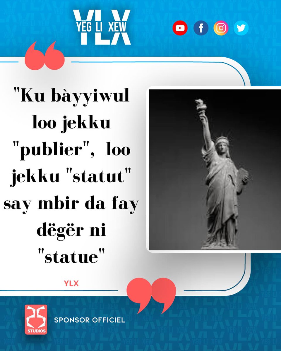 YegLiXew's tweet photo. Alaxira ligeey la lร j!
รduna nรซbbu la lร j!
#YLX ๐๐พ https://t.co/FPVrMZM6gg