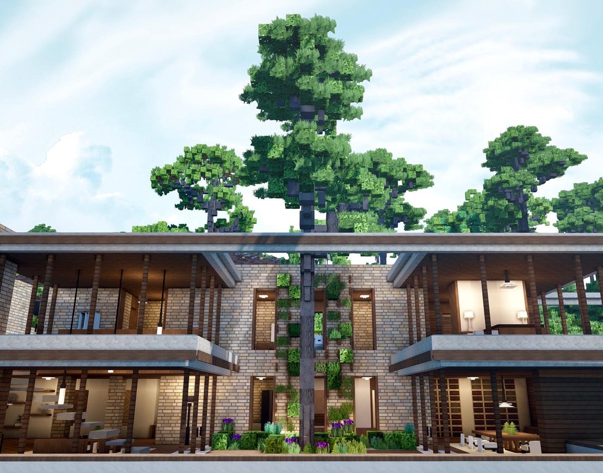 WoKServer's tweet image. Tropical modern cliff-side house

Inspired by Fallingwater by Frank Lloyd Wright.

Built: GucciPeppaPig 

Terrain: Nggy
Amazing trees: Elias

/warp costaparaiso
/tppos 1735 90 22467 

#architecture #keralis #modern #minecraft #minecraftbuilds #worldofkeralis #mcbuilds #mc