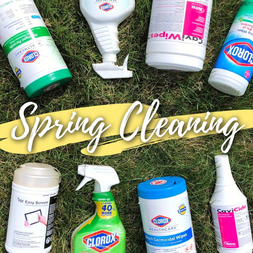 SchaanHealth's tweet photo. Spring is here! You know what that means…🌷🧹

It’s time for spring cleaning! Shop our selection of medical-grade cleaners &amp; disinfectants to freshen up the office or home.

🛍️Visit us in store at 2346 Millar Avenue
💻Order online at https://t.co/h800smgyGJ https://t.co/8sAuODmN2a